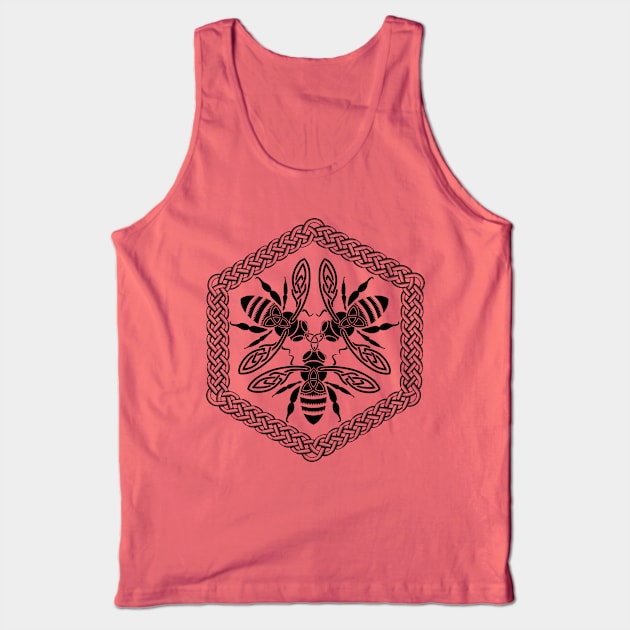 Celtic Honeybees Tank Top by Tip-Tops